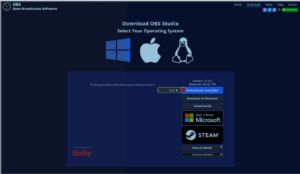 Download OBS Studio for Windows, Mac, or Linux.